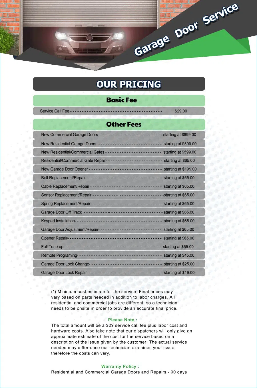 Galaxy Garage Door Service Oxford, MI 248-440-1743